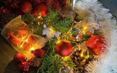 Knutsel je Kerststukje Online Workshop 22 december 2020